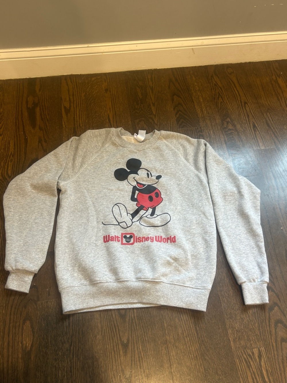 Walt Disney World Grey Mickey Mouse Crewneck Sweatshirt
